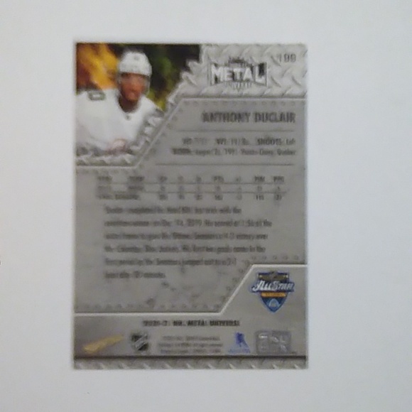 Anthony Duclair Orange Dazzler card and 2 bonus cards / Hockey cards / All Star - Picture 7 of 7